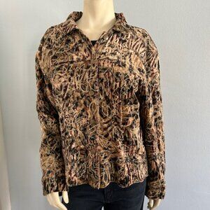 Multiples Velvet-Like Jacket, size large